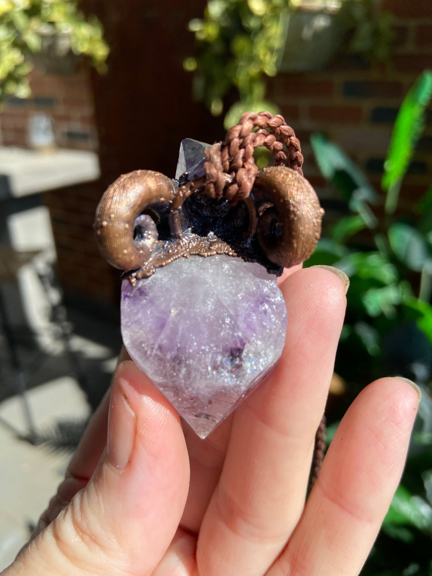 Zodiac Capricorn Amethyst Pendant | Handmade Zodiac Jewellery