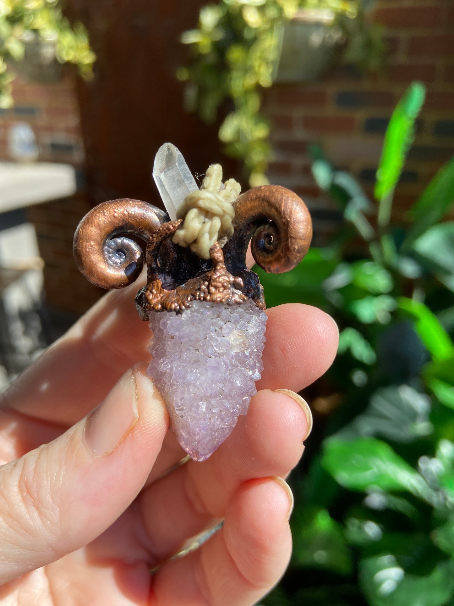 Zodiac Capricorn Spirit Quartz Pendant | Spiritual Gift
