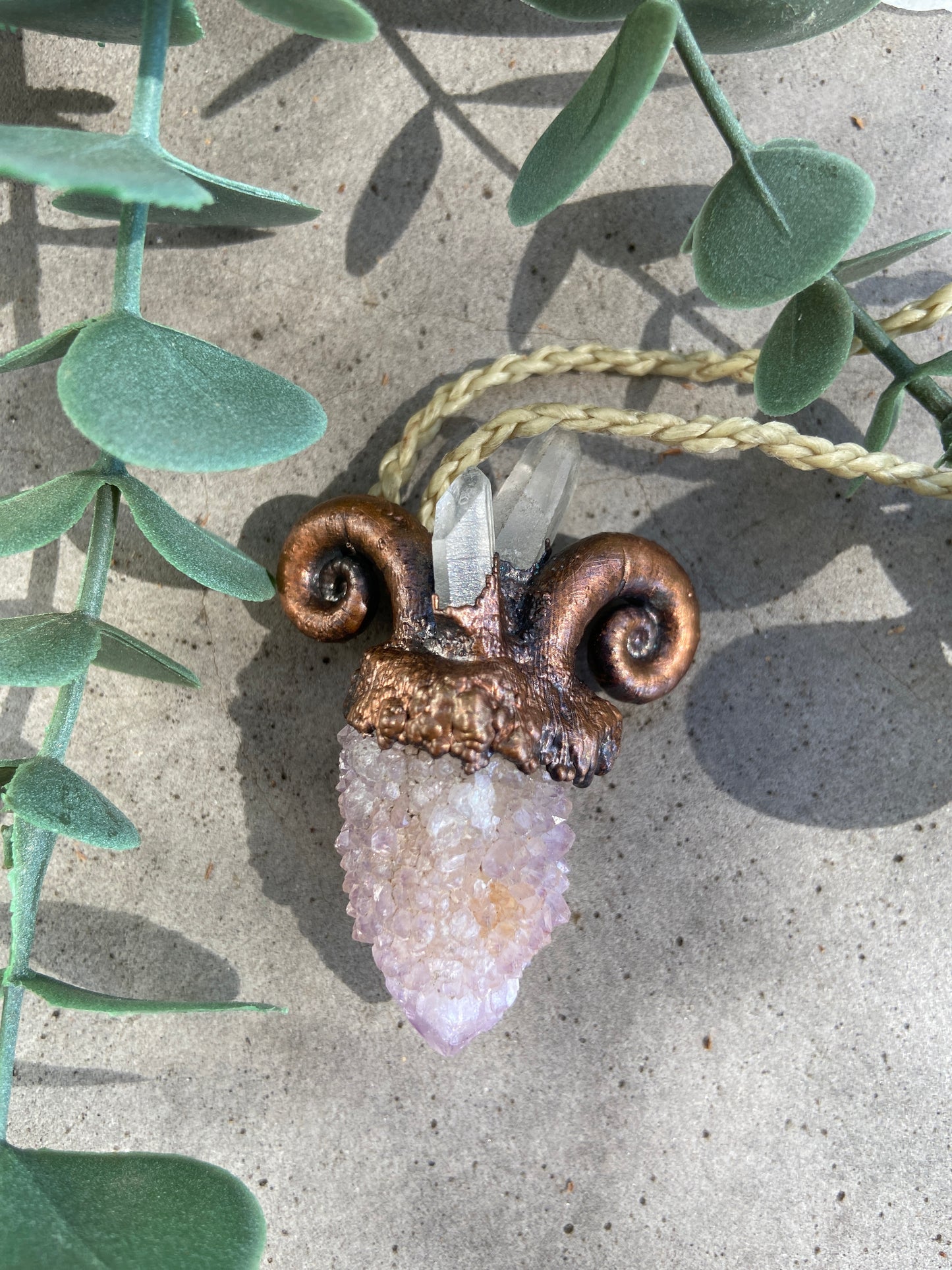 Zodiac Capricorn Spirit Quartz Pendant | Spiritual Gift