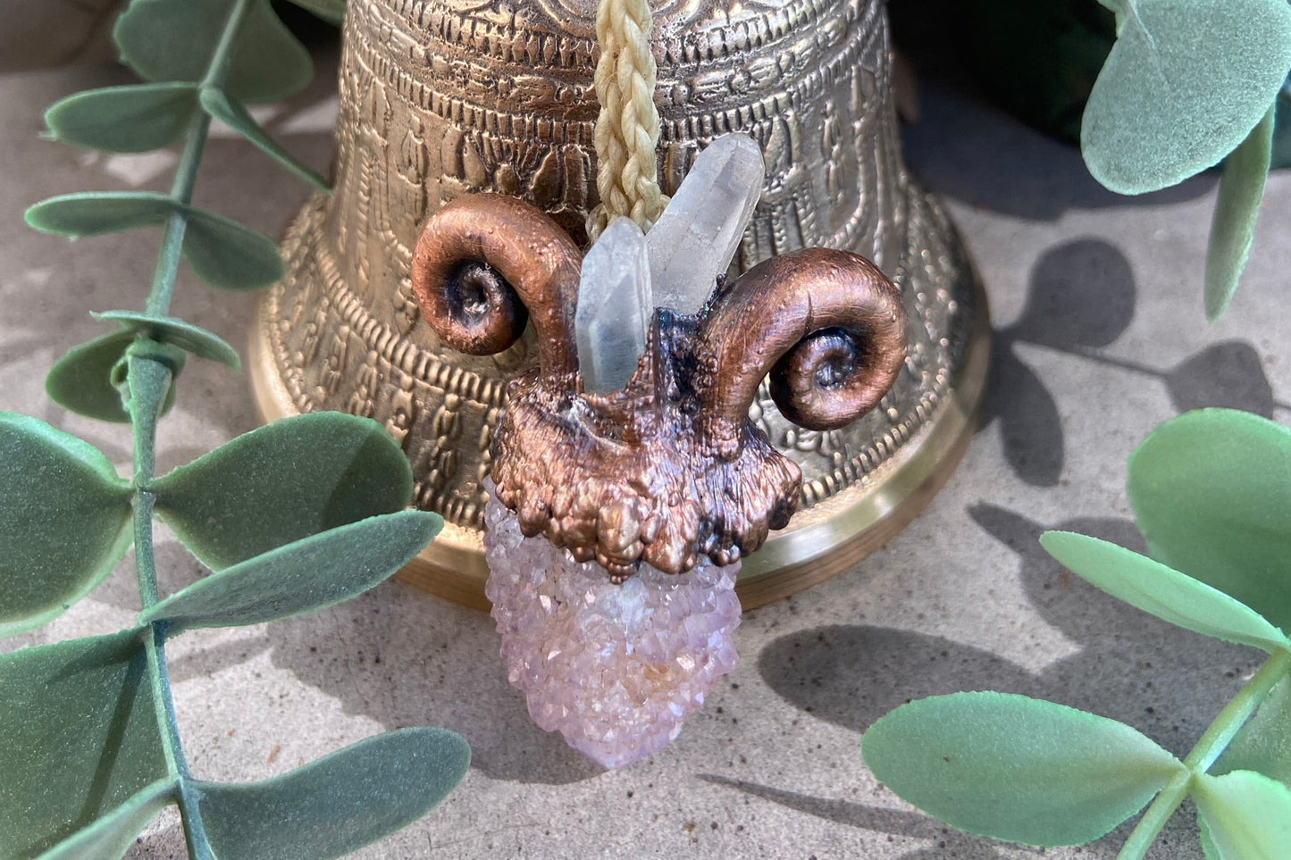 Zodiac Capricorn Spirit Quartz Pendant | Spiritual Gift
