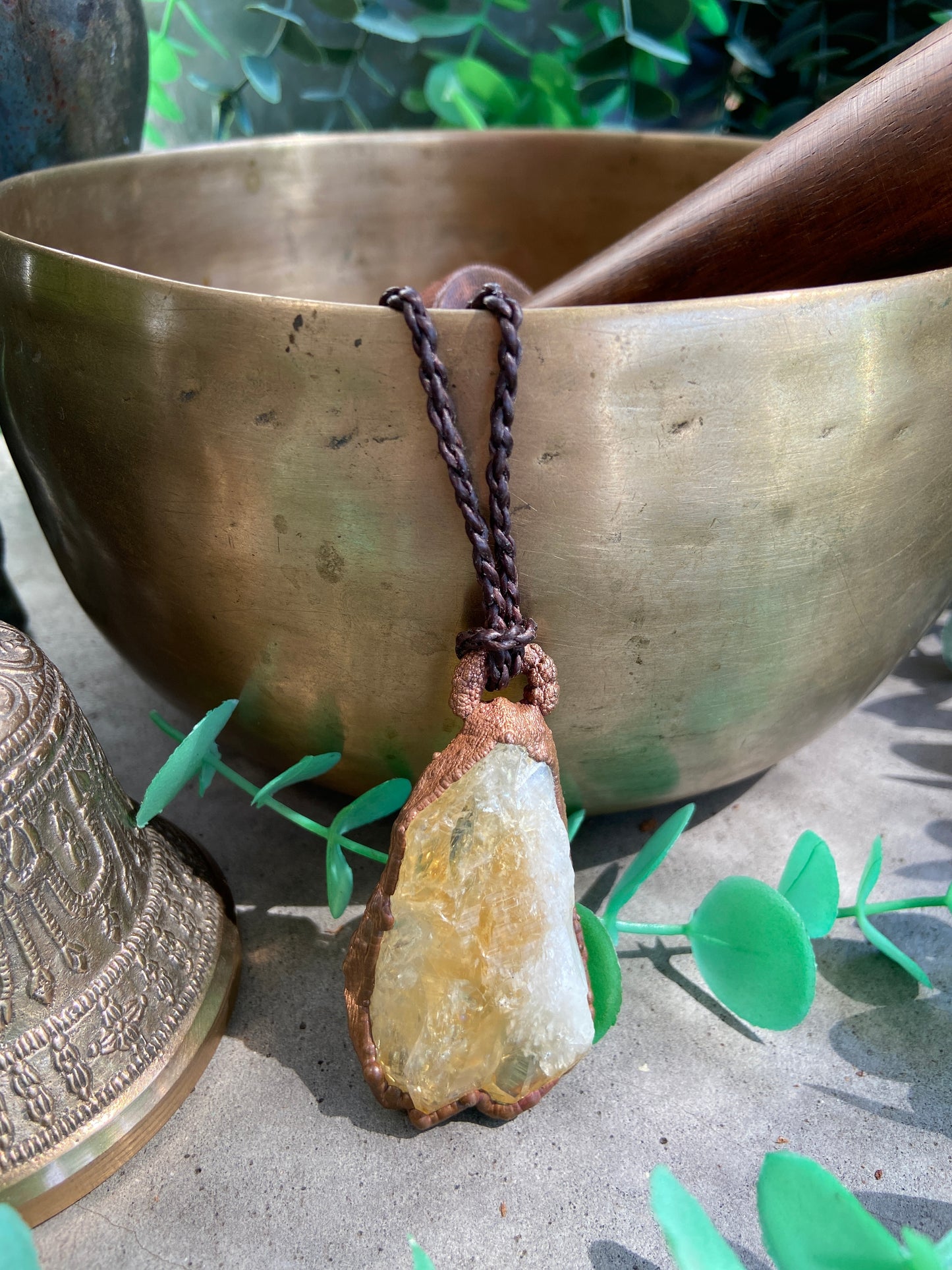 Citrine Copper Pendant | Birth Month November Jewellery