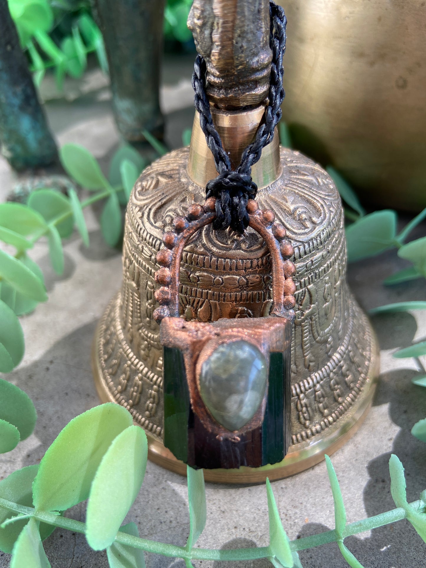Black Tourmaline Pendant | Handmade Boho Crystal Necklace
