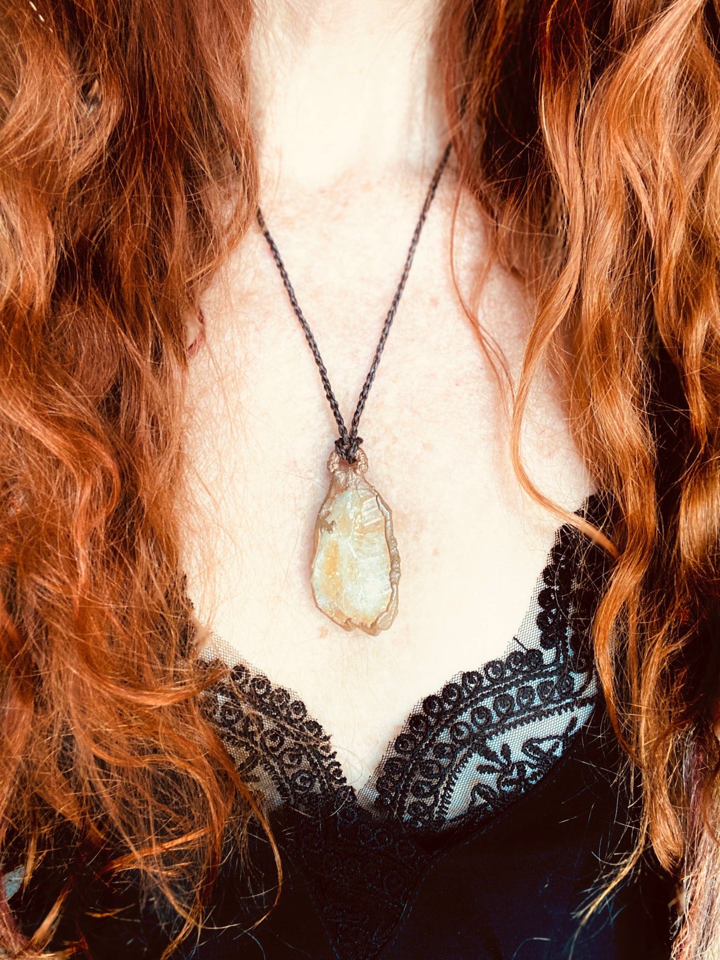 Citrine Copper Pendant | Birth Month November Jewellery