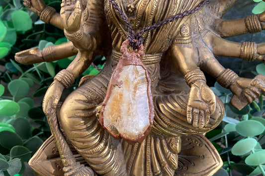 Citrine Copper Pendant | November Birth-Month Jewellery