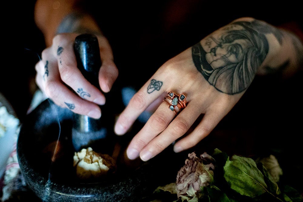 Raw Aquamarine Copper Stacker Ring