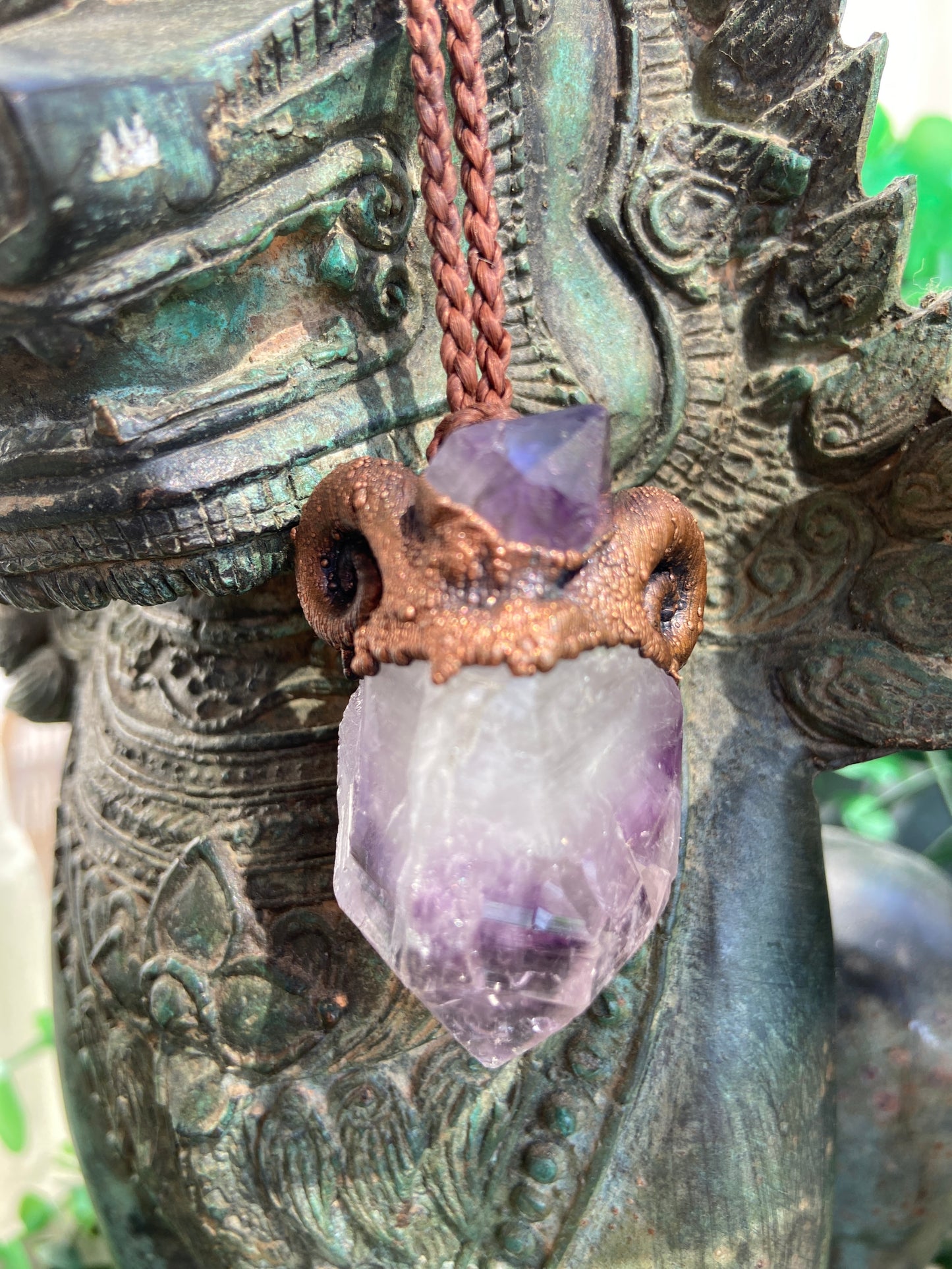 Zodiac Capricorn Double Amethyst Pendant