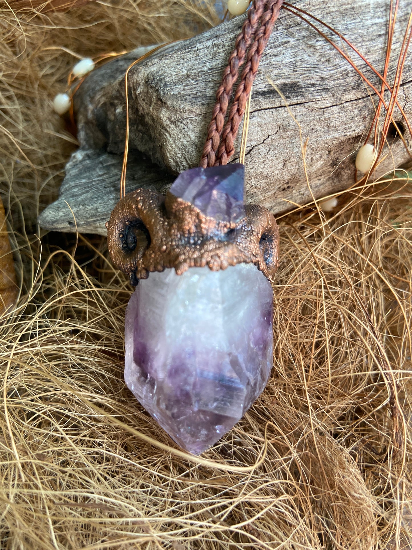 Zodiac Capricorn Double Amethyst Pendant